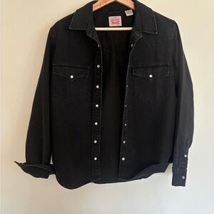 Levi’s Black Denim Button-Up Shirt